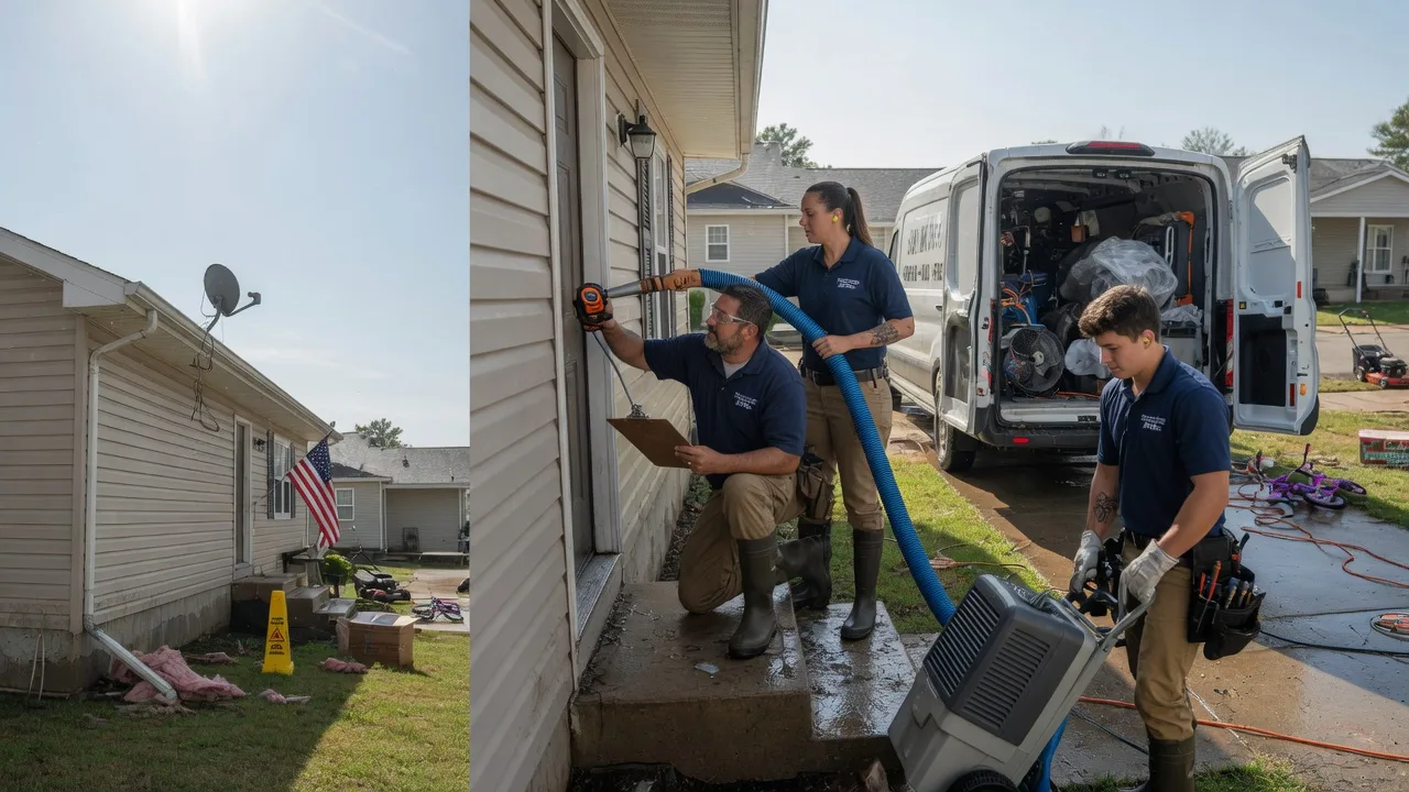 Ceiling Water Damage Restoration in Ashville, OH near me